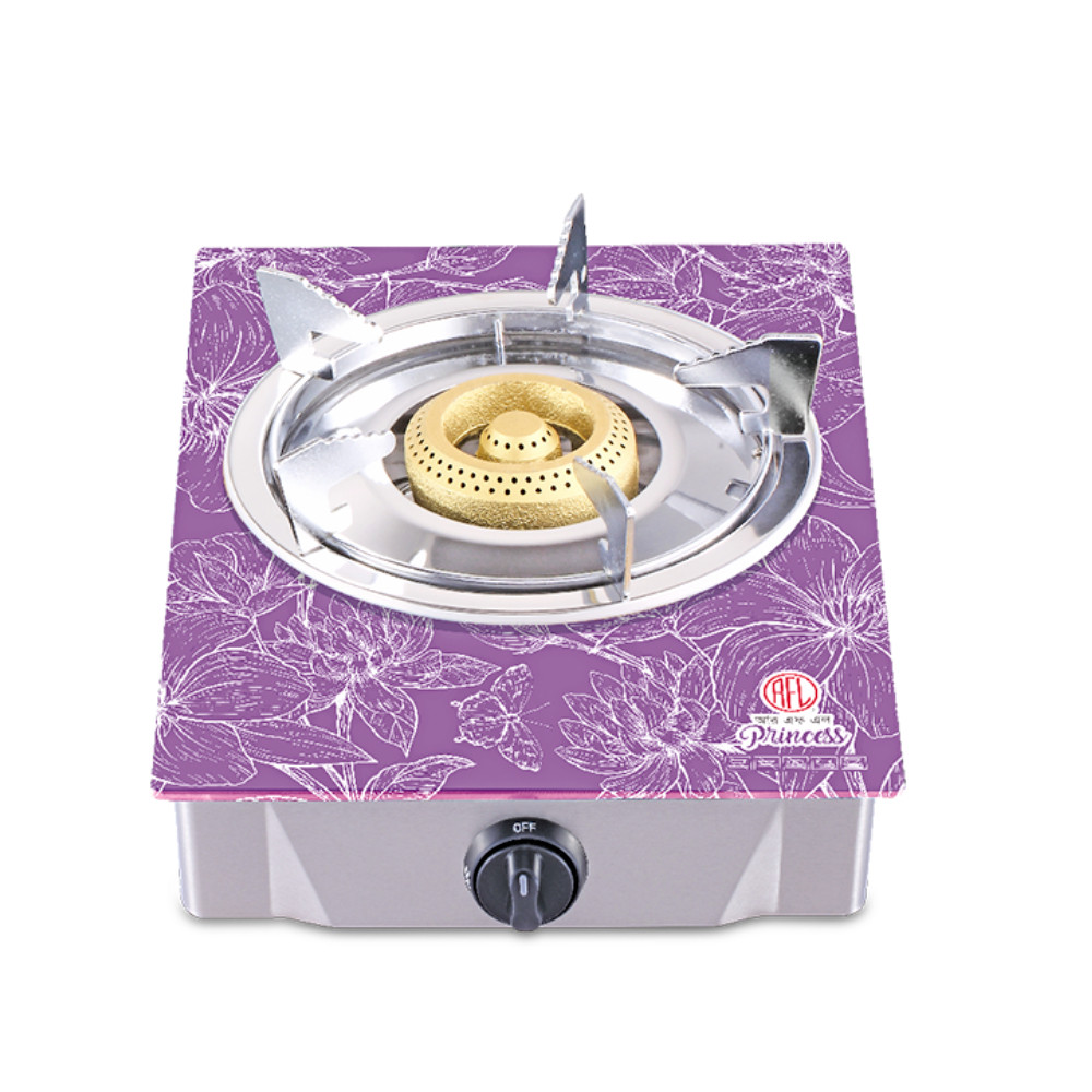 RFL Single Glass Gas Stove Princess (Cylinder Gas)