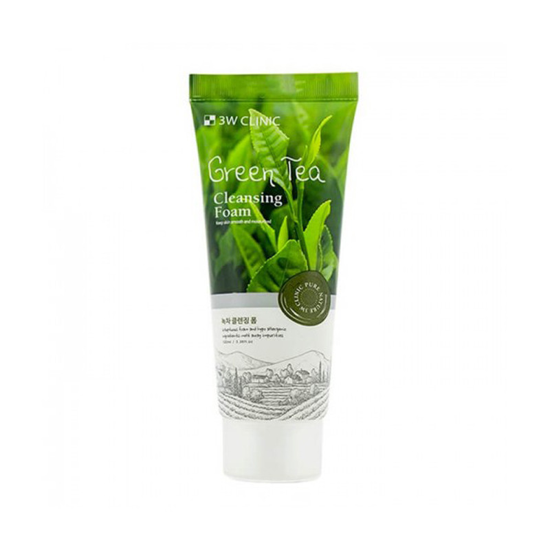 3W Clinic Green Tea Foam Cleansing 100ml