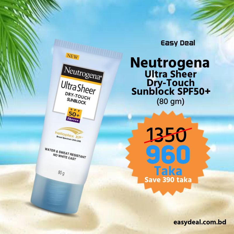 Neutrogena Ultra Sheer Dry-Touch Sunblock SPF50+ 80gm