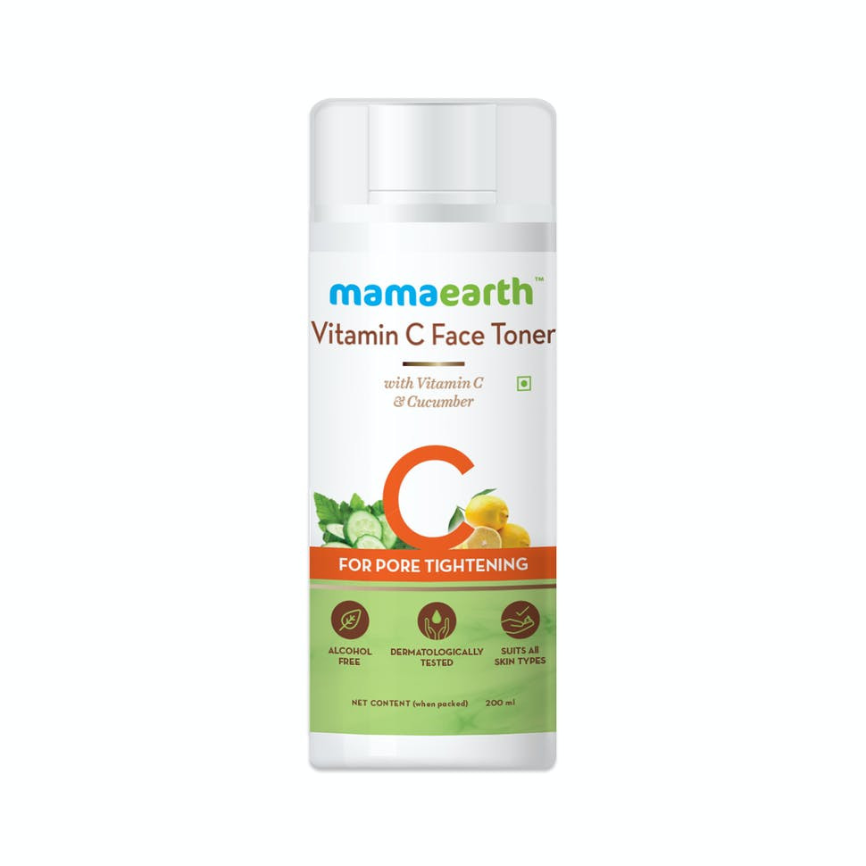 Mamaearth vitamin C face toner with vitamin C & cucumber for pore tightening 200 ml