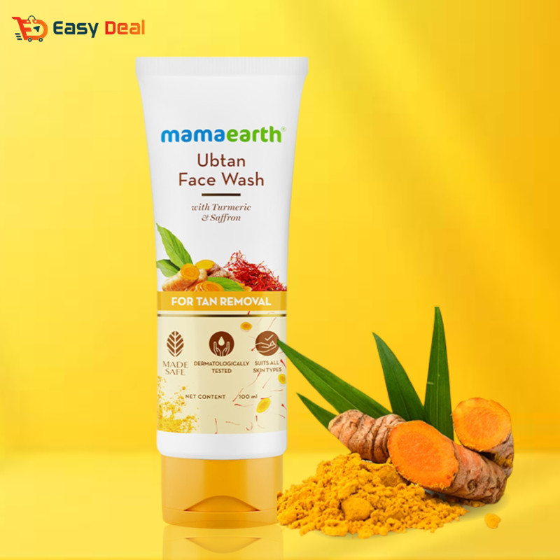 Mamaearth ubtan facewash for tan removal 100ml