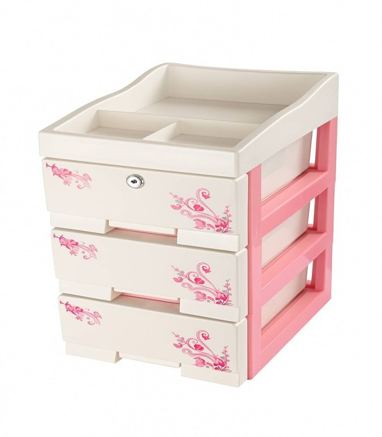 Jewelry Box 3D - Pink White