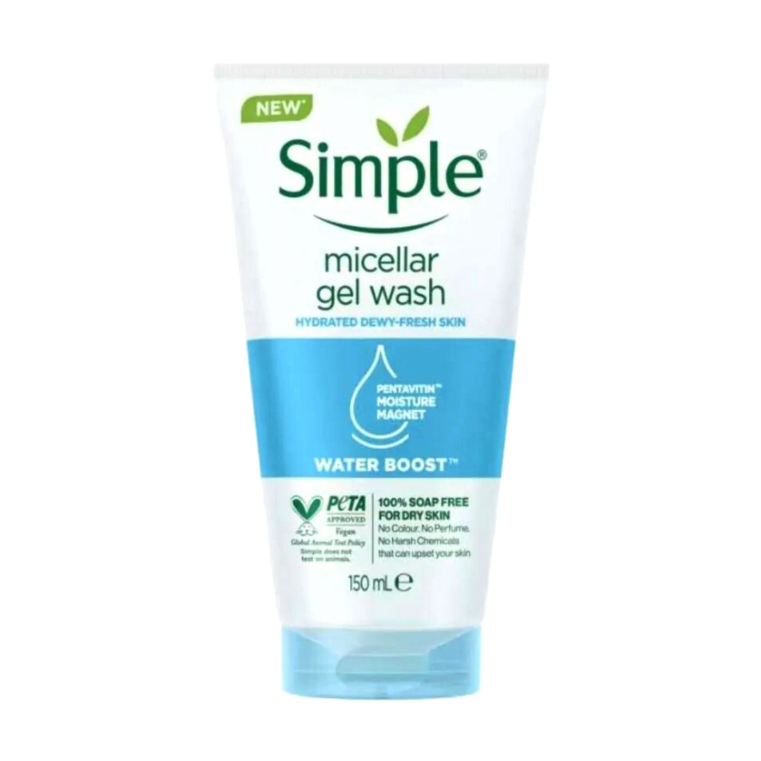 Simple Water Boost Micellar Facial Gel Wash 150ml