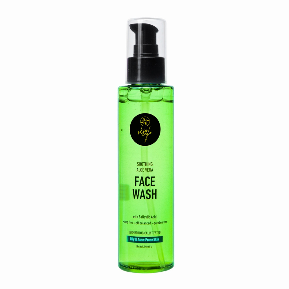 Skin Cafe Soothing Aloe Vera Facewash with Salicylic Acid 140ml