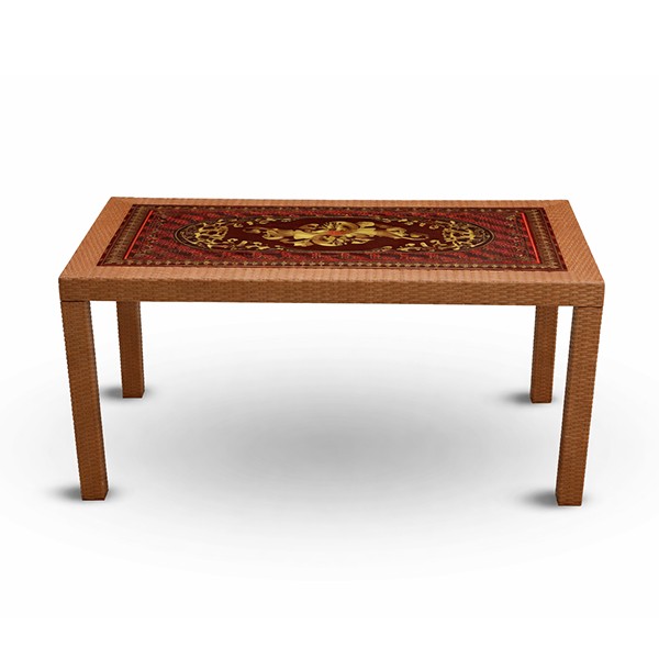 RFL Caino Dinner Table 6 Seat P/L Print Majesty - EB