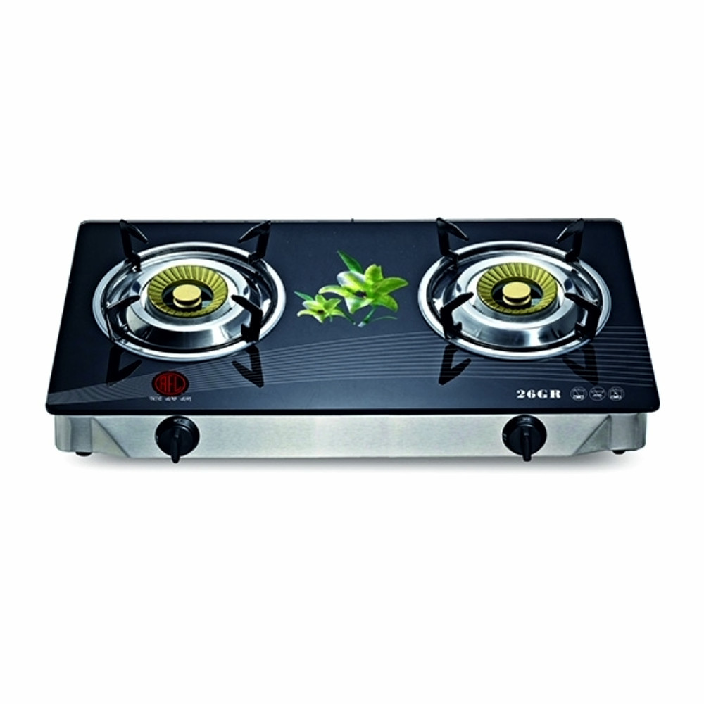 RFL Double Glass Auto Gas Stove 26 GR (Cylinder Gas)