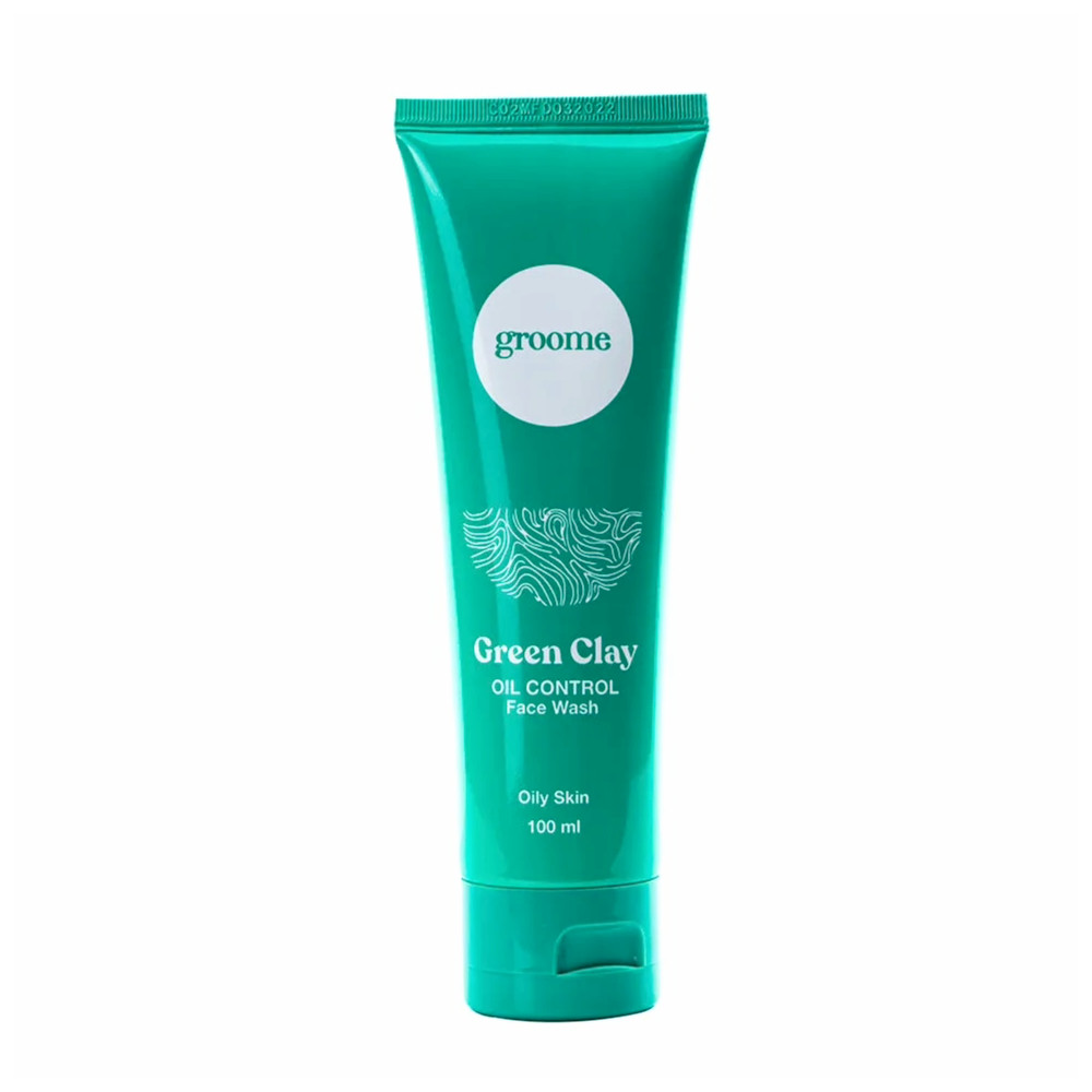 Groome Green Clay Oil Control Face Wash (100ml)