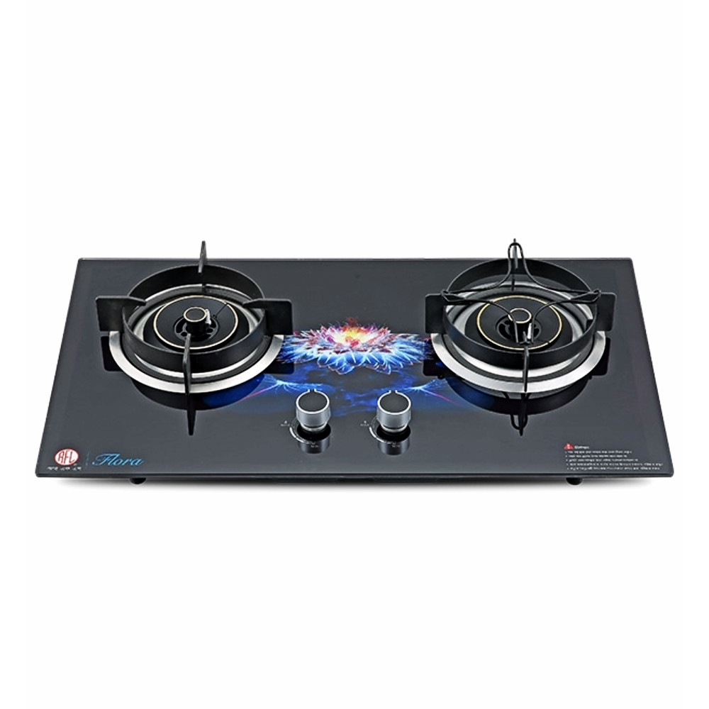 RFL Built In Gas Stoves/HOB Double Gas Stove FLORA - (Line Gas)