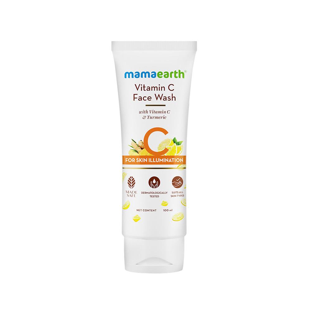 Mamaearth vitamin C face wash with vitamin C and turmeric for skin illumination 100 ml