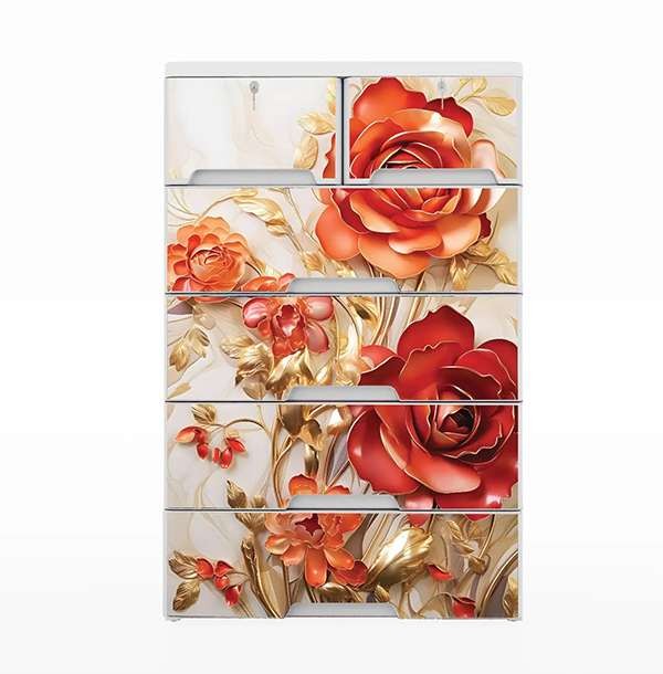 RFL Wardrobe 5D KD Double  Deluxe HD - Rose