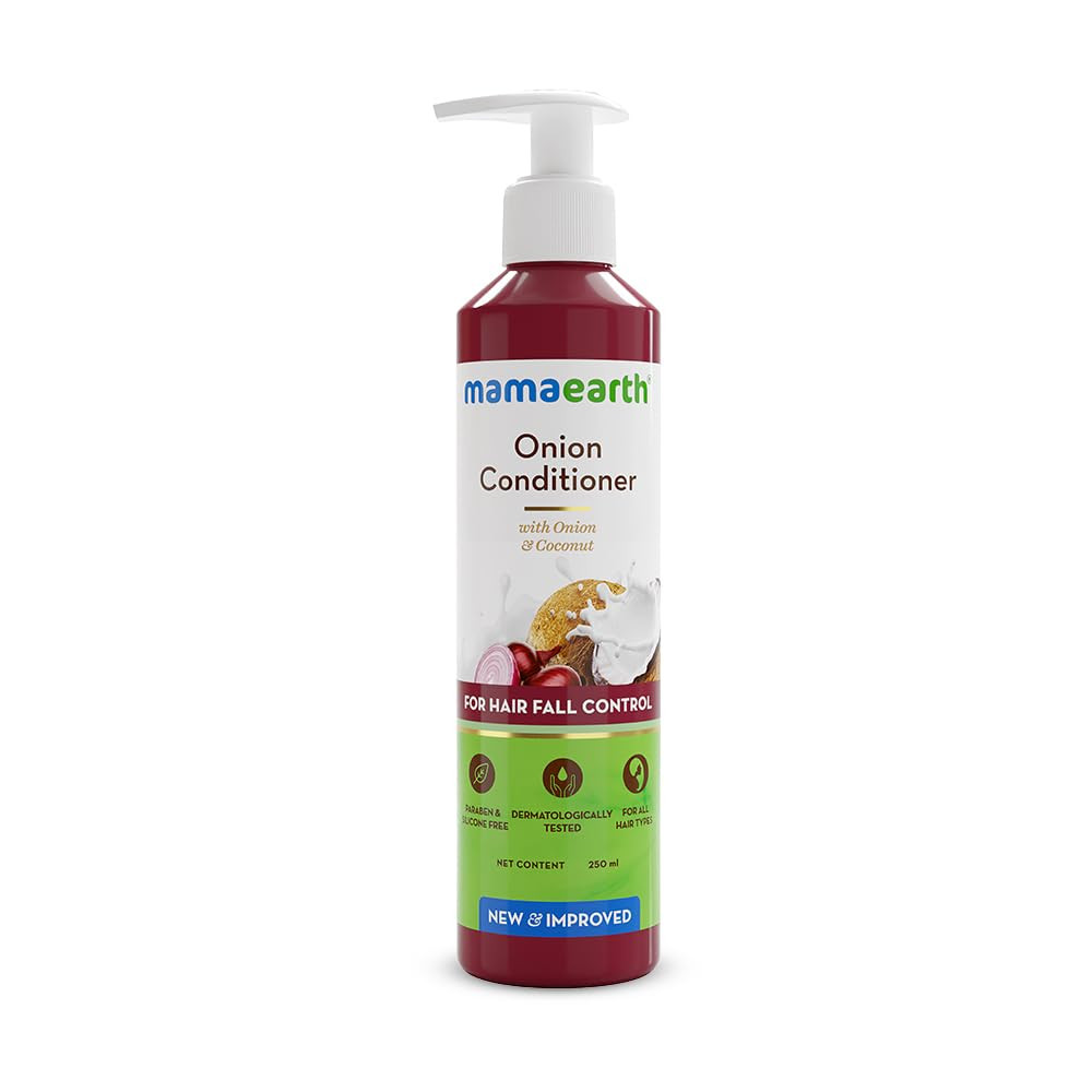 Mamaearth Onion Conditioner for Hair Growth & Hair Fall Control with Coconut Oil (250ml INDIAN)